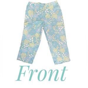 DUCK HEAD Capri Pants in Mint Green, Pale Yellow and White Size 12M